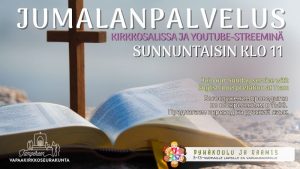 Read more about the article Jumalanpalvelukset su klo 11.00
